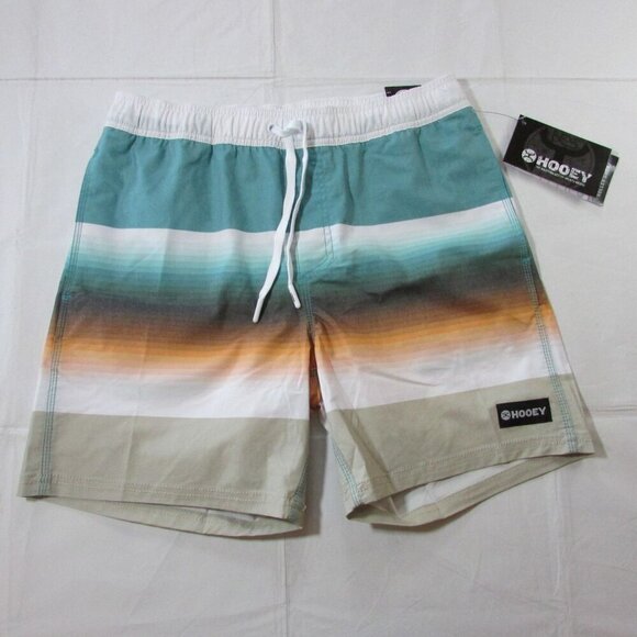 Hooey Men's Big Wake Volley Board Short Swim Trunks Serape Stripe - Picture 1 of 3